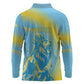 Saint Lucia Cricket Personalized Long Sleeve Polo Shirt The Roaring King - African Pride