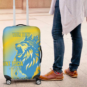 Saint Lucia Cricket Personalized Luggage Cover The Roaring King - African Pride