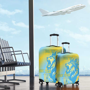 Saint Lucia Cricket Personalized Luggage Cover The Roaring King - African Pride