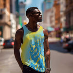 Saint Lucia Cricket Personalized Men Tank Top The Roaring King - African Pride