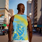 Saint Lucia Cricket Personalized Men Tank Top The Roaring King - African Pride