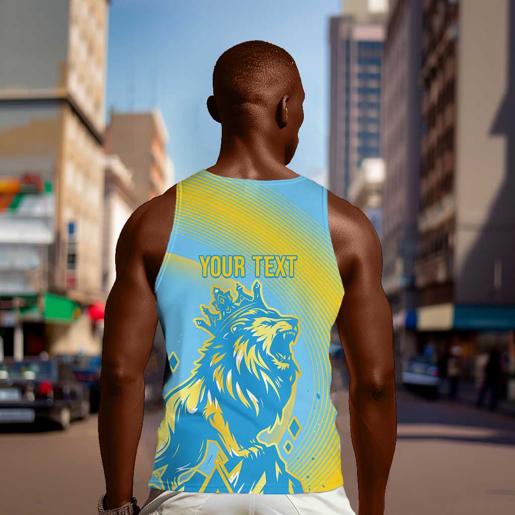Saint Lucia Cricket Personalized Men Tank Top The Roaring King - African Pride