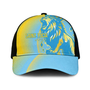 Saint Lucia Cricket Mesh Trucker Cap The Roaring King - African Pride