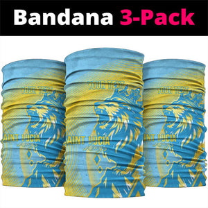 Saint Lucia Cricket Personalized Neck Gaiter The Roaring King - African Pride