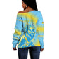 Saint Lucia Cricket Personalized Off Shoulder Sweater The Roaring King - African Pride