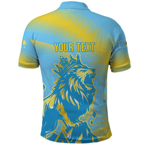 Saint Lucia Cricket Personalized Polo Shirt The Roaring King - African Pride
