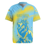 Saint Lucia Cricket Personalized Rugby Jersey The Roaring King - African Pride