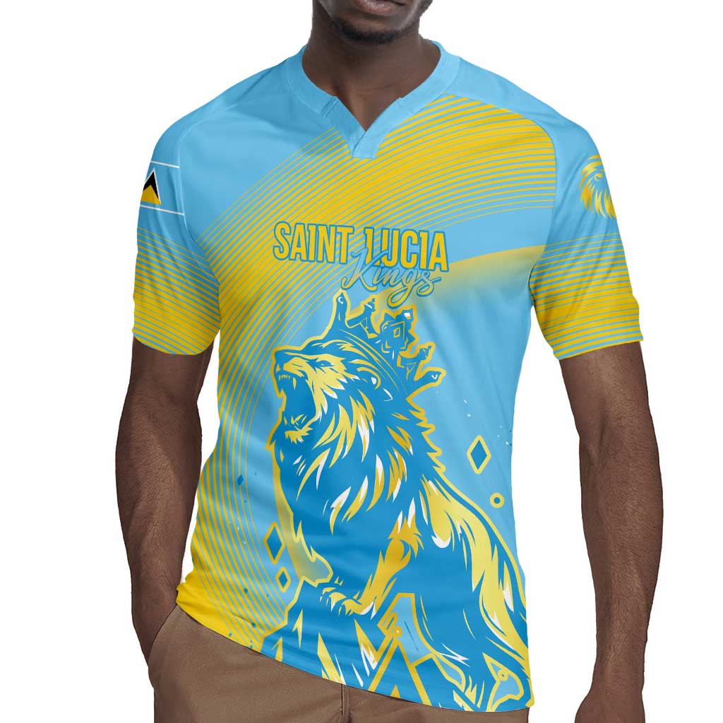 Saint Lucia Cricket Personalized Rugby Jersey The Roaring King - African Pride