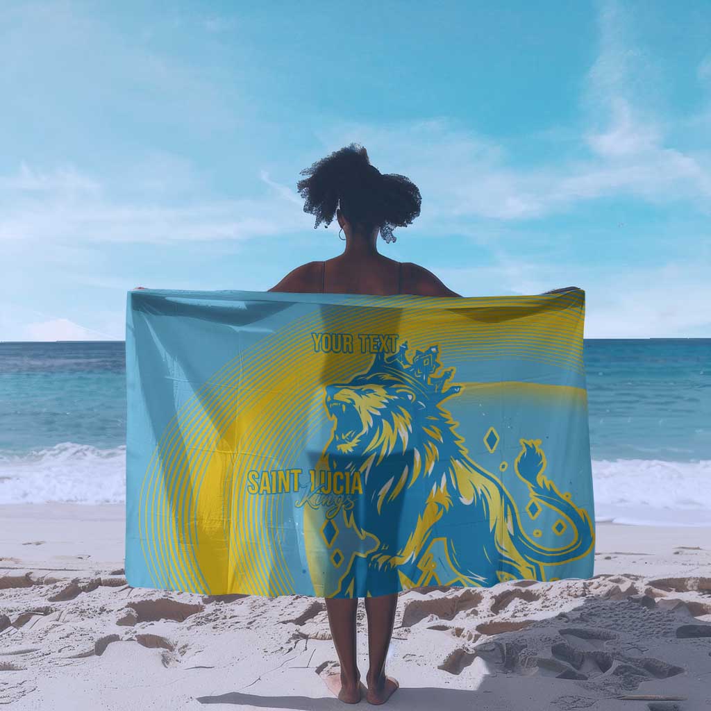 Saint Lucia Cricket Personalized Sarong The Roaring King - African Pride
