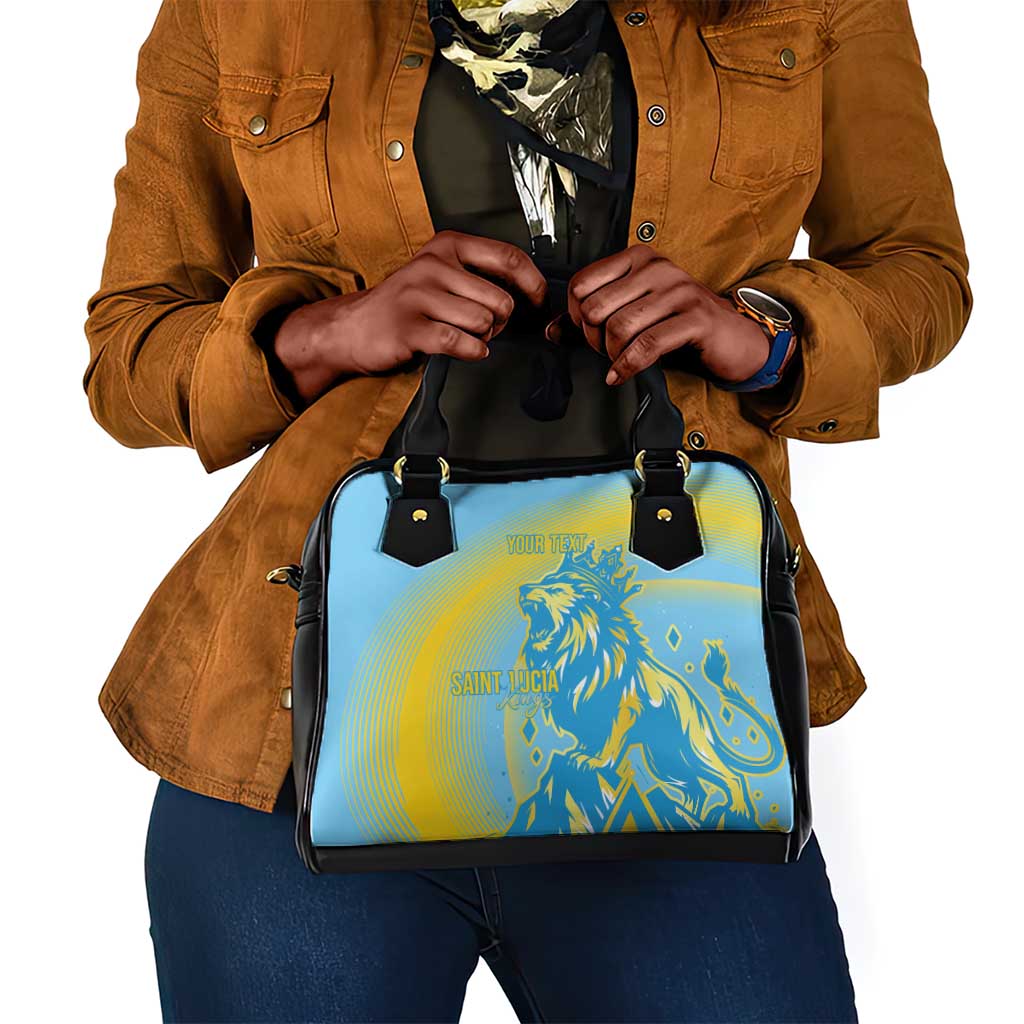 Saint Lucia Cricket Personalized Shoulder Handbag The Roaring King - African Pride