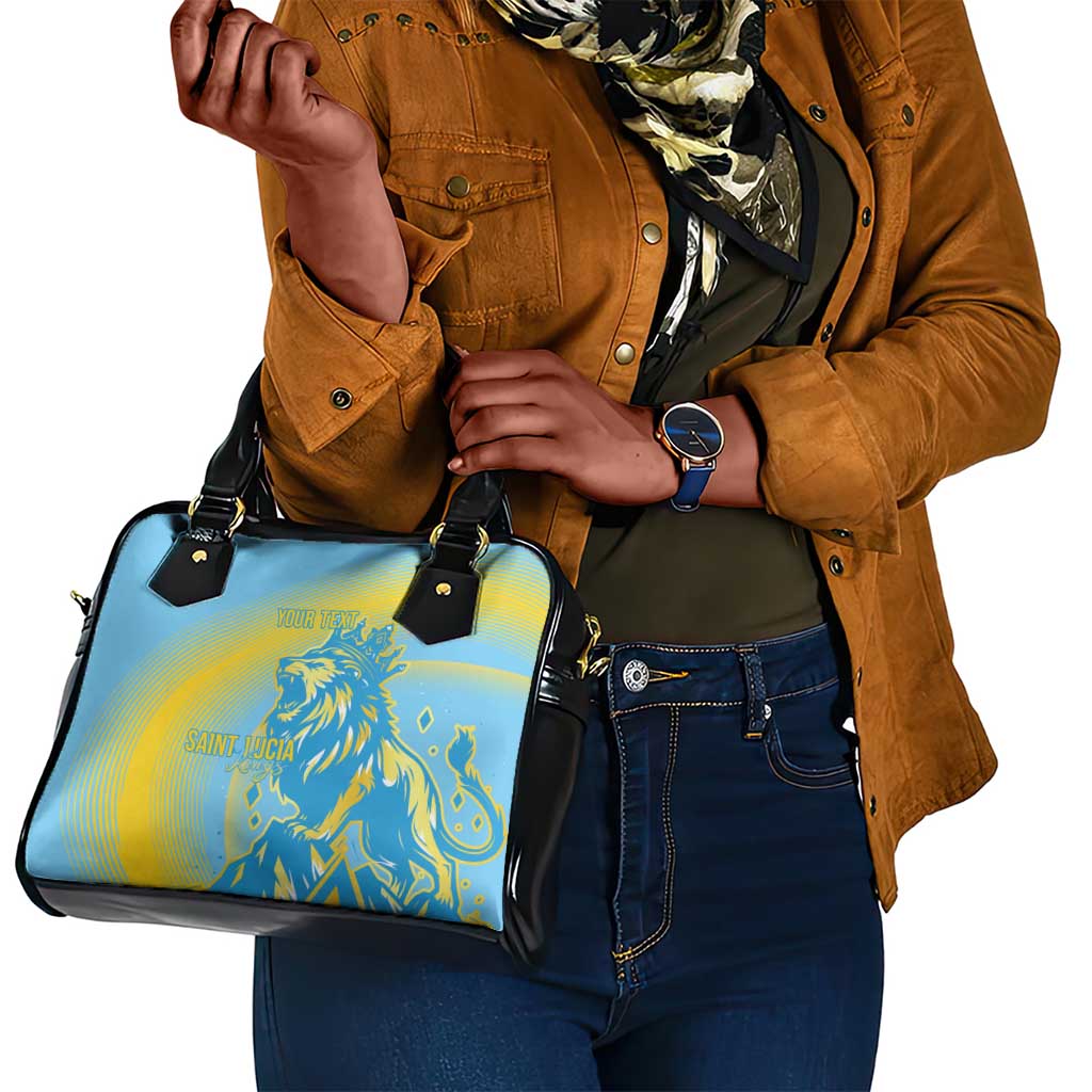 Saint Lucia Cricket Personalized Shoulder Handbag The Roaring King - African Pride