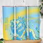 Saint Lucia Cricket Personalized Skinny Tumbler The Roaring King - African Pride