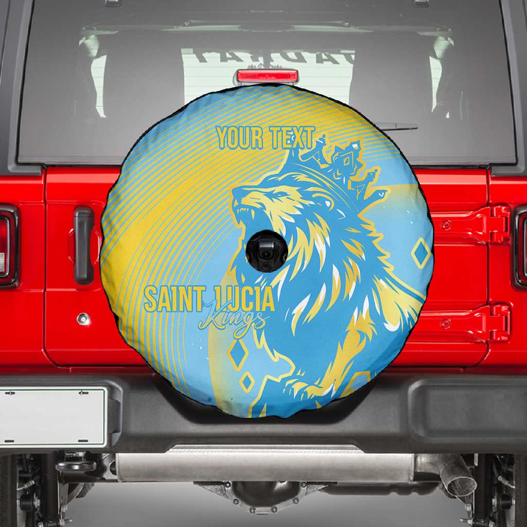 Saint Lucia Cricket Personalized Spare Tire Cover The Roaring King - African Pride