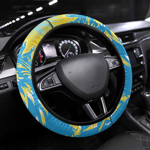 Saint Lucia Cricket Steering Wheel Cover The Roaring King - African Pride