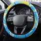 Saint Lucia Cricket Steering Wheel Cover The Roaring King - African Pride