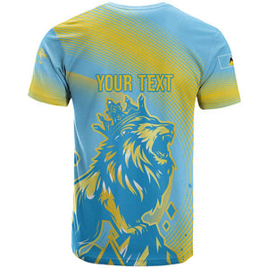 Saint Lucia Cricket Personalized T shirt The Roaring King - African Pride
