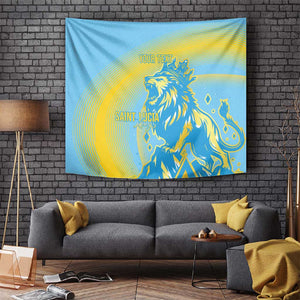 Saint Lucia Cricket Personalized Tapestry The Roaring King - African Pride