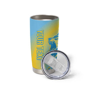 Saint Lucia Cricket Personalized Tumbler Cup The Roaring King - African Pride