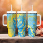 Saint Lucia Cricket Personalized Tumbler With Handle The Roaring King - African Pride