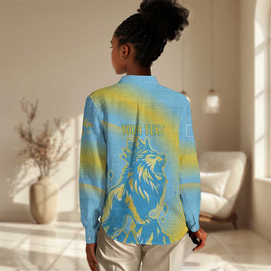 Saint Lucia Cricket Personalized Women Casual Shirt The Roaring King - African Pride