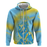 Saint Lucia Cricket Personalized Zip Hoodie The Roaring King - African Pride