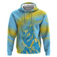 Saint Lucia Cricket Personalized Zip Hoodie The Roaring King - African Pride