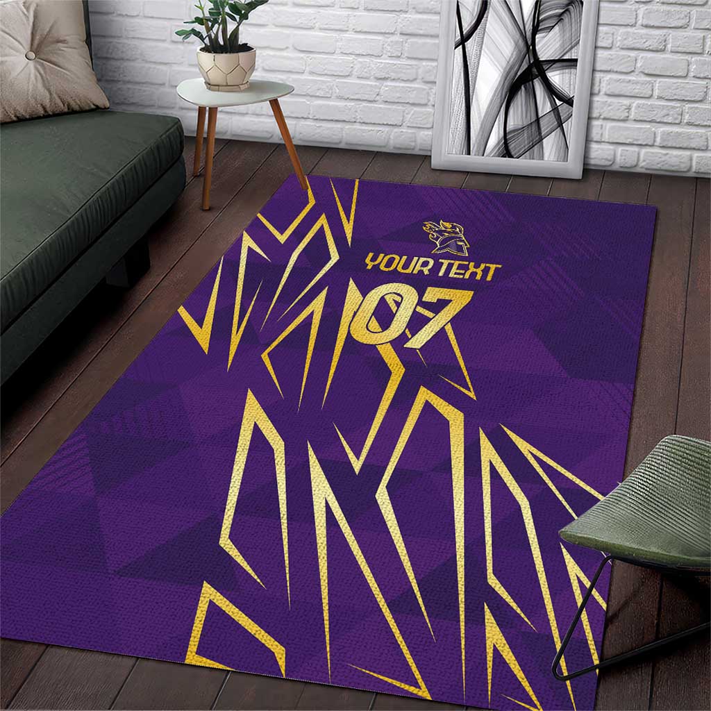 Afro-Trinbago Cricket Custom Area Rug TKR Quadruple Champion - African Pride