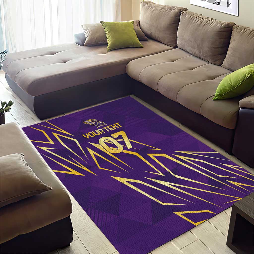 Afro-Trinbago Cricket Custom Area Rug TKR Quadruple Champion - African Pride