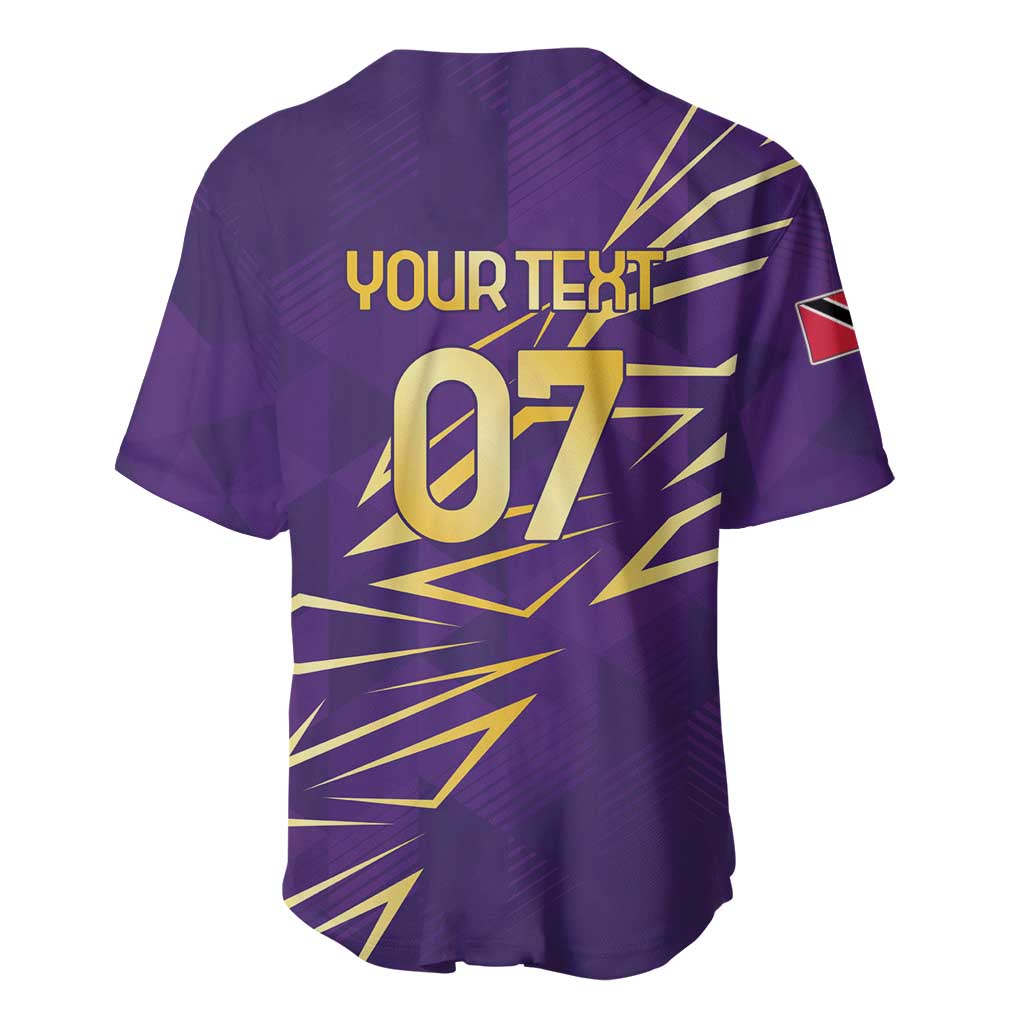 Afro-Trinbago Cricket Custom Baseball Jersey TKR Quadruple Champion - African Pride