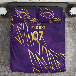 Afro-Trinbago Cricket Custom Bedding Set TKR Quadruple Champion - African Pride