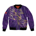 Afro-Trinbago Cricket Custom Bomber Jacket TKR Quadruple Champion - African Pride