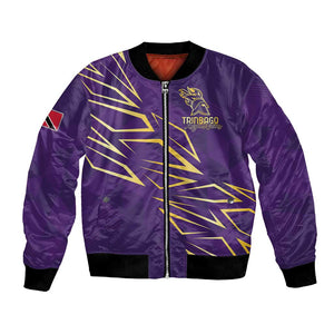 Afro-Trinbago Cricket Custom Bomber Jacket TKR Quadruple Champion - African Pride