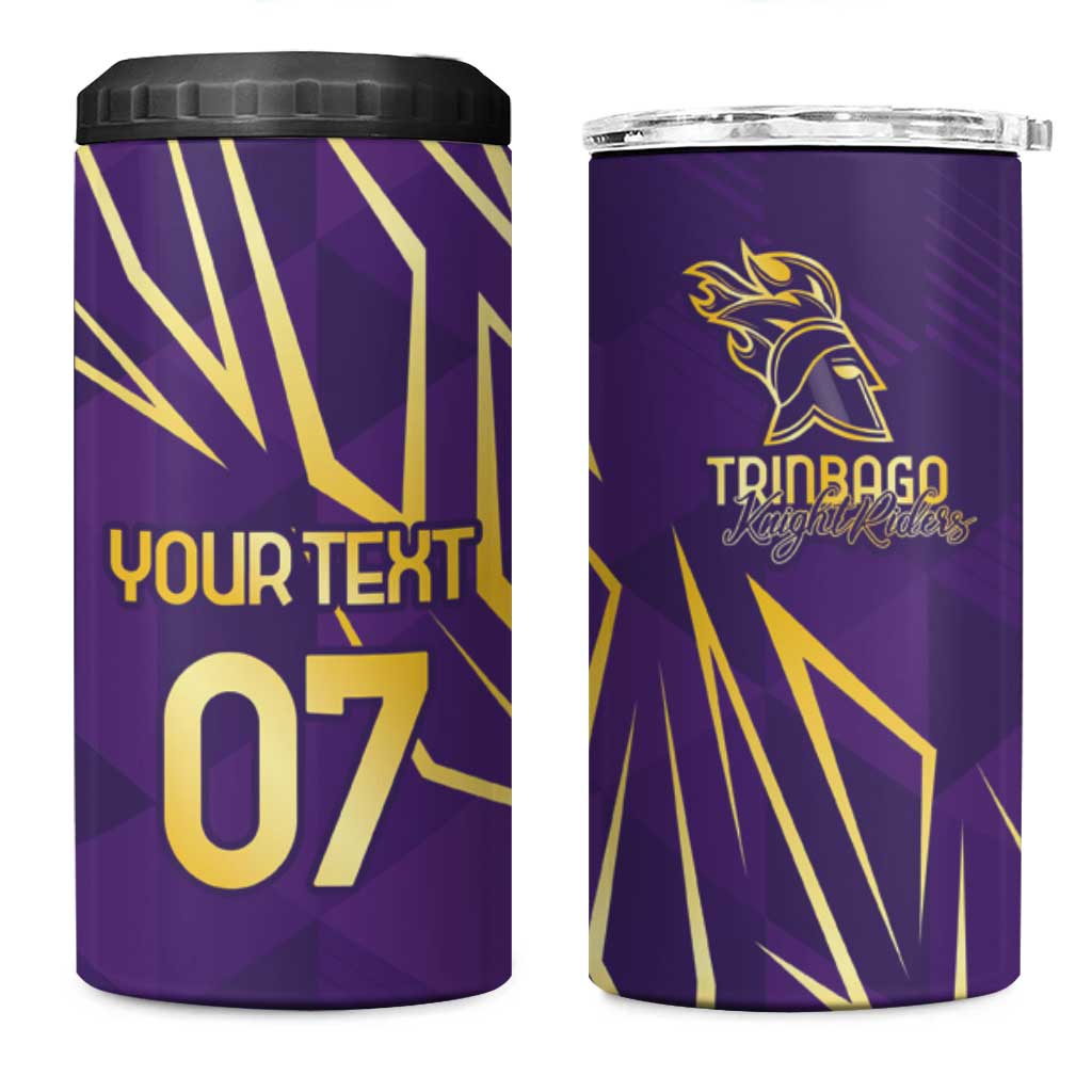 Afro-Trinbago Cricket Custom 4 in 1 Can Cooler Tumbler TKR Quadruple Champion - African Pride