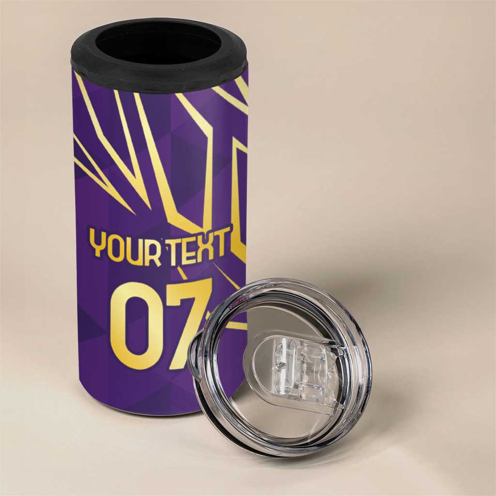 Afro-Trinbago Cricket Custom 4 in 1 Can Cooler Tumbler TKR Quadruple Champion - African Pride