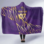 Afro-Trinbago Cricket Custom Hooded Blanket TKR Quadruple Champion - African Pride