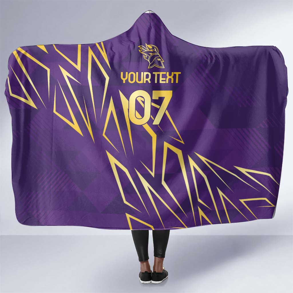 Afro-Trinbago Cricket Custom Hooded Blanket TKR Quadruple Champion - African Pride