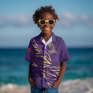 Afro-Trinbago Cricket Custom Kid Hawaiian Shirt TKR Quadruple Champion - African Pride