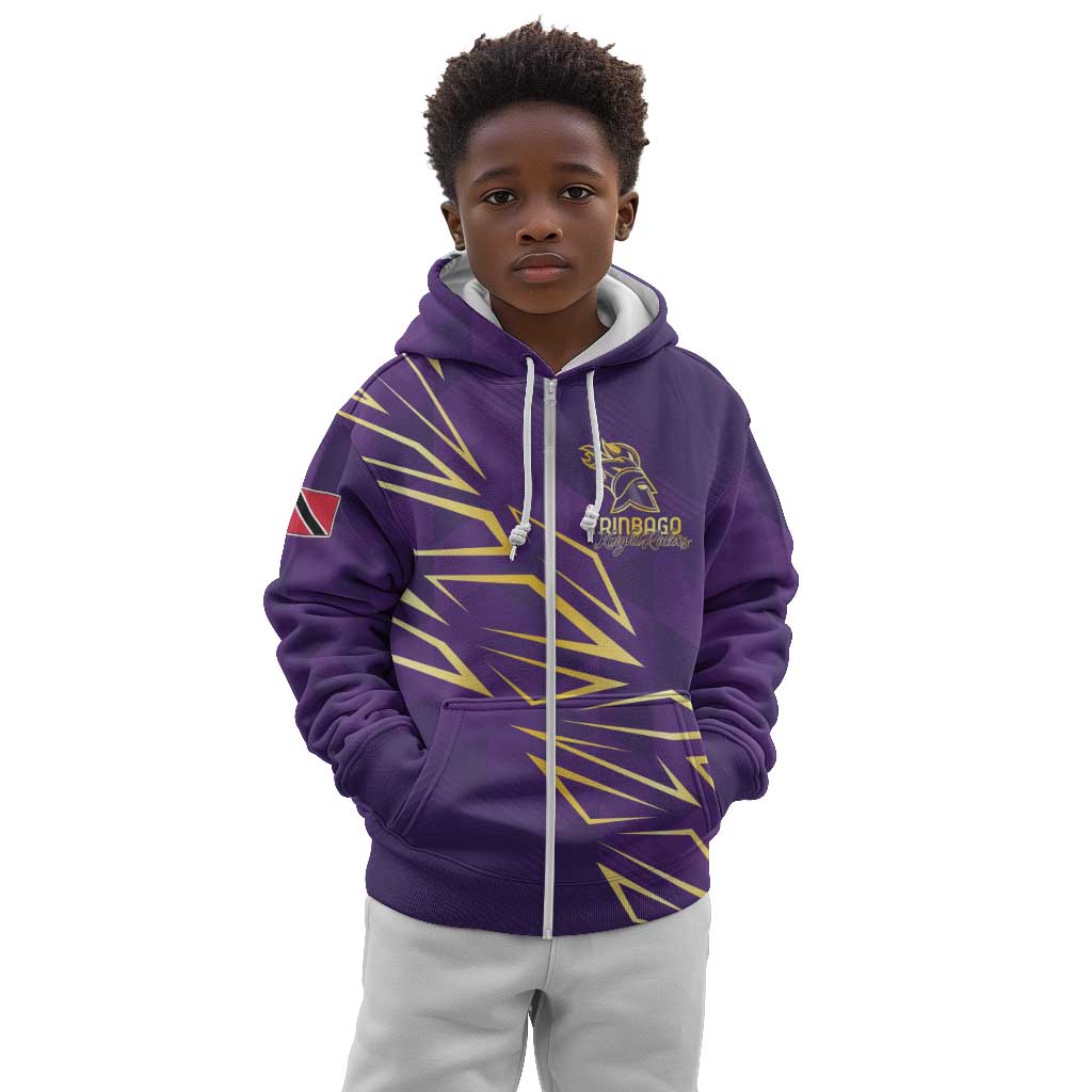 Afro-Trinbago Cricket Custom Kid Hoodie TKR Quadruple Champion - African Pride