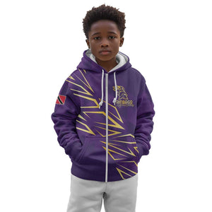 Afro-Trinbago Cricket Custom Kid Hoodie TKR Quadruple Champion - African Pride