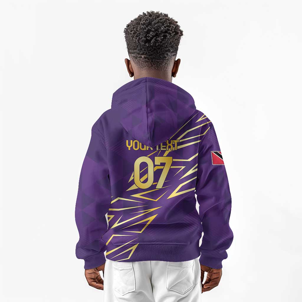 Afro-Trinbago Cricket Custom Kid Hoodie TKR Quadruple Champion - African Pride