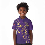 Afro-Trinbago Cricket Custom Kid Polo Shirt TKR Quadruple Champion - African Pride