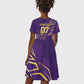 Afro-Trinbago Cricket Custom Kid Short Sleeve Dress TKR Quadruple Champion - African Pride