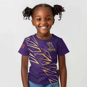 Afro-Trinbago Cricket Custom Kid T shirt TKR Quadruple Champion - African Pride