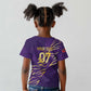 Afro-Trinbago Cricket Custom Kid T shirt TKR Quadruple Champion - African Pride