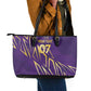 Afro-Trinbago Cricket Custom Leather Tote Bag TKR Quadruple Champion - African Pride
