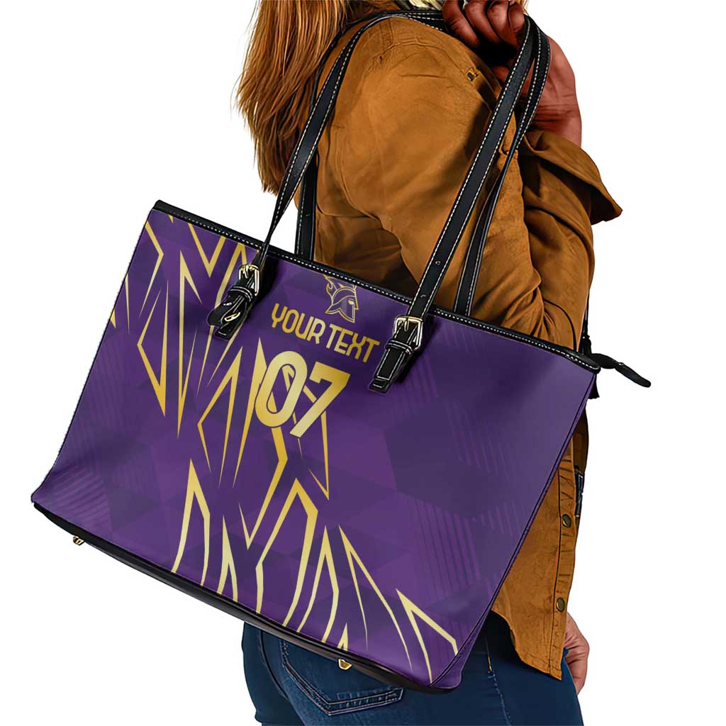 Afro-Trinbago Cricket Custom Leather Tote Bag TKR Quadruple Champion - African Pride