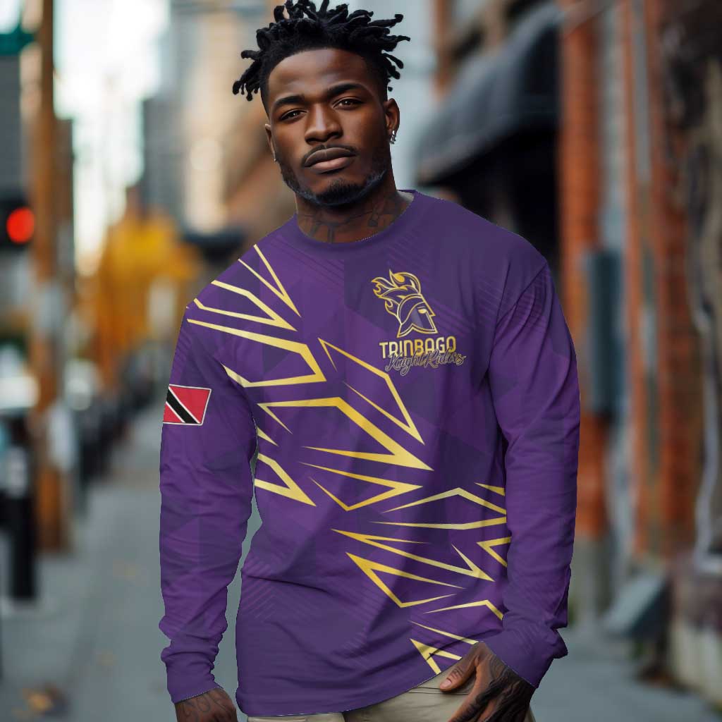 Afro-Trinbago Cricket Custom Long Sleeve Shirt TKR Quadruple Champion - African Pride