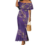 Afro-Trinbago Cricket Custom Mermaid Dress TKR Quadruple Champion - African Pride