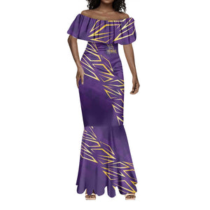 Afro-Trinbago Cricket Custom Mermaid Dress TKR Quadruple Champion - African Pride