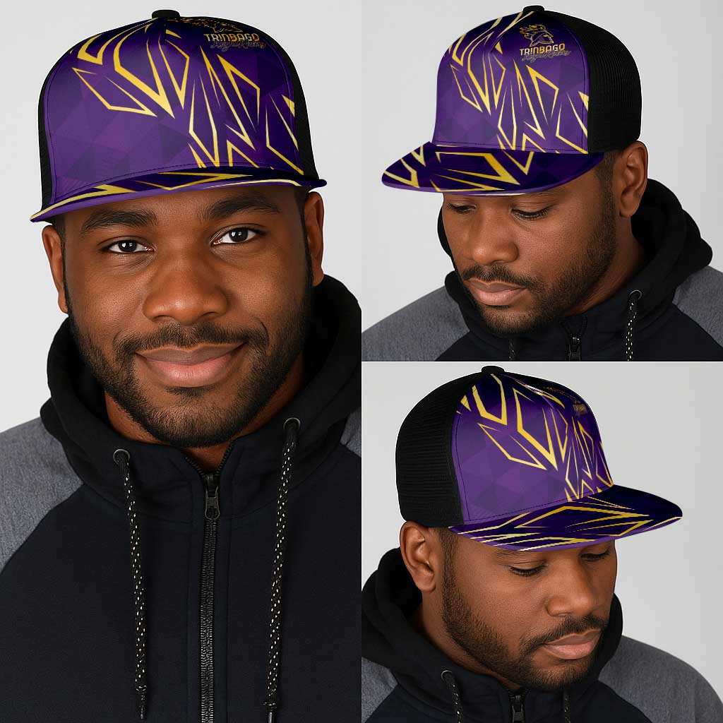 Trinbago Cricket Mesh Trucker Cap TKR Quadruple Champion - African Pride
